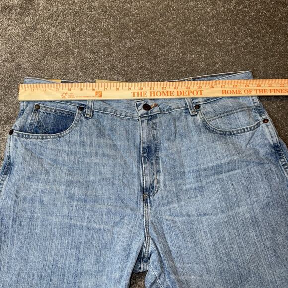 Wrangler Retro Relaxed Boot Jeans Mens 38x36 Light Wash Denim Western Fit Cowboy - Picture 4 of 14